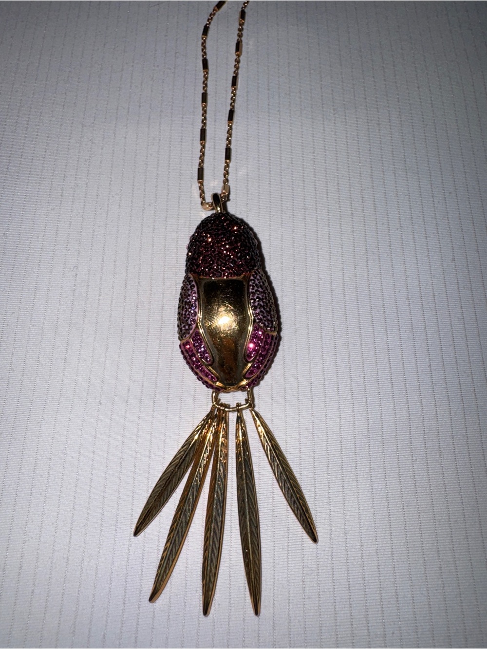 Henri Bendel rare vintage Crystal Pendant Necklace - Picture 3 of 7